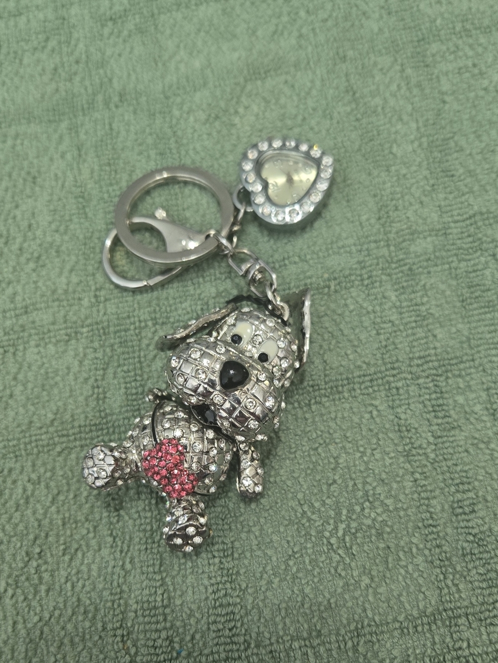 Alexis Bendel Rhinestone Dog Keychain And Watch.
